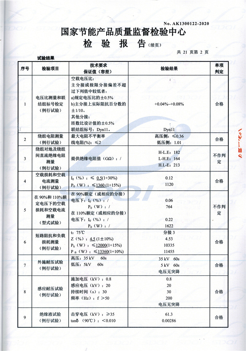 高低压试验报告-S11-1250翠峦翠峦翠峦油浸式变压器-2.jpg